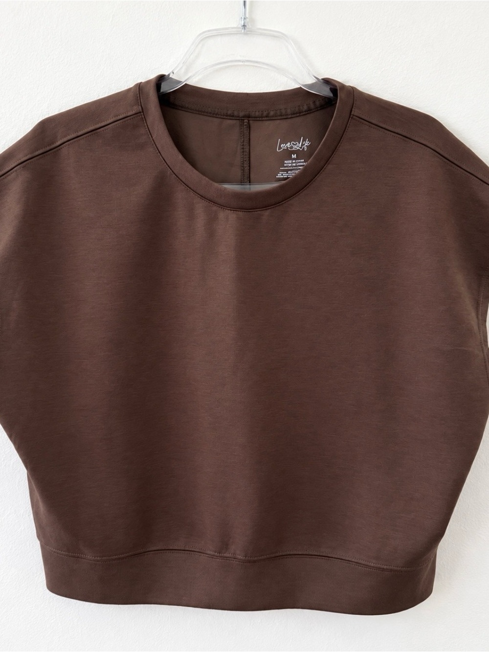 Love & Life Brown Short Sleeve Top – Size M